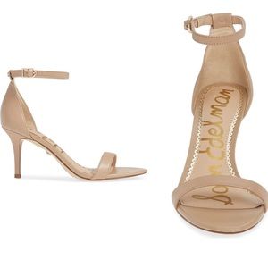 Sam Edelman Nude Ankle Strap Sandals